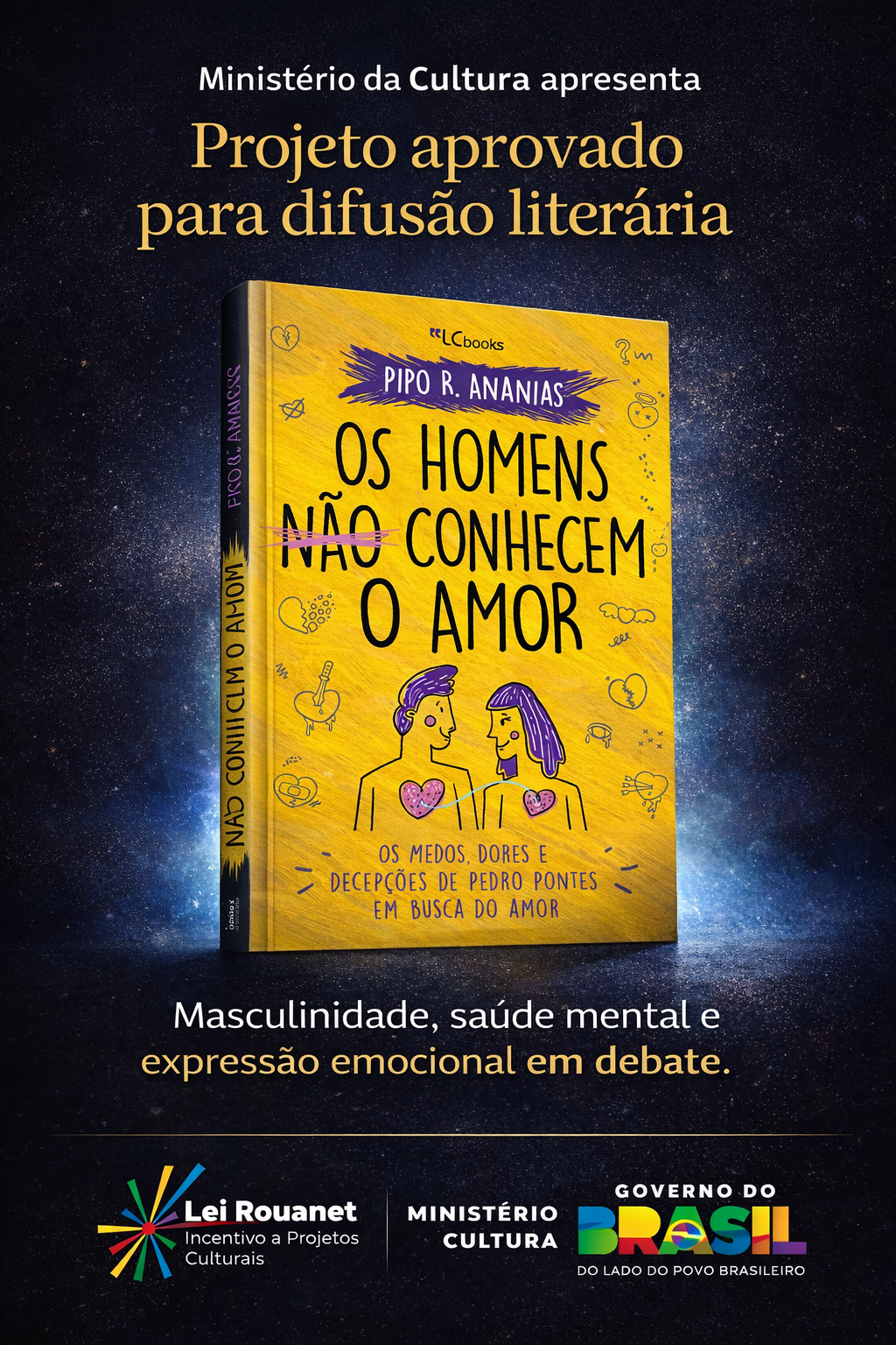Os Homens Não Conhecem o Amor — projeto cultural aprovado na Lei de Incentivo à Cultura