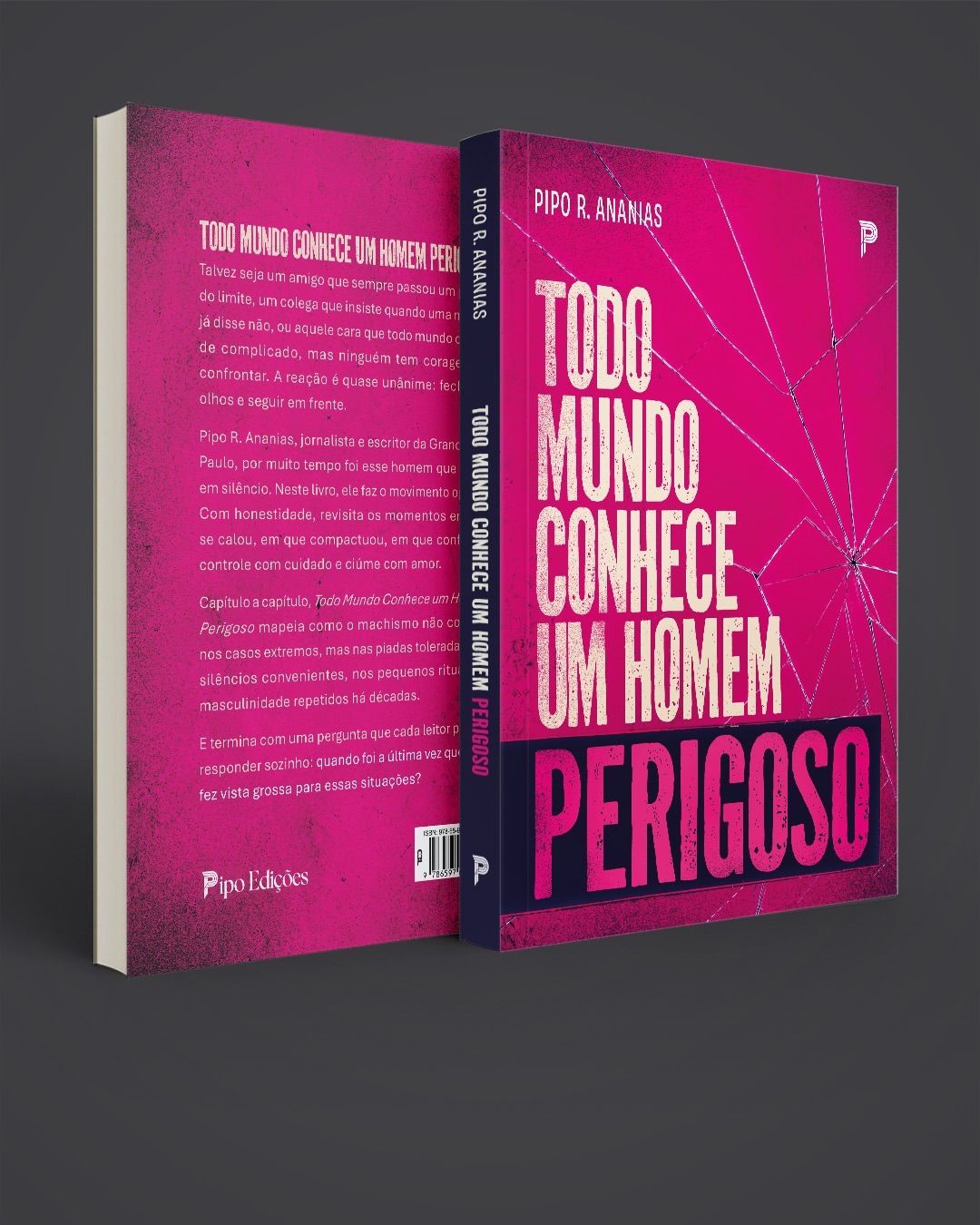 Mockup 3D da capa — Todo Mundo Conhece um Homem Perigoso